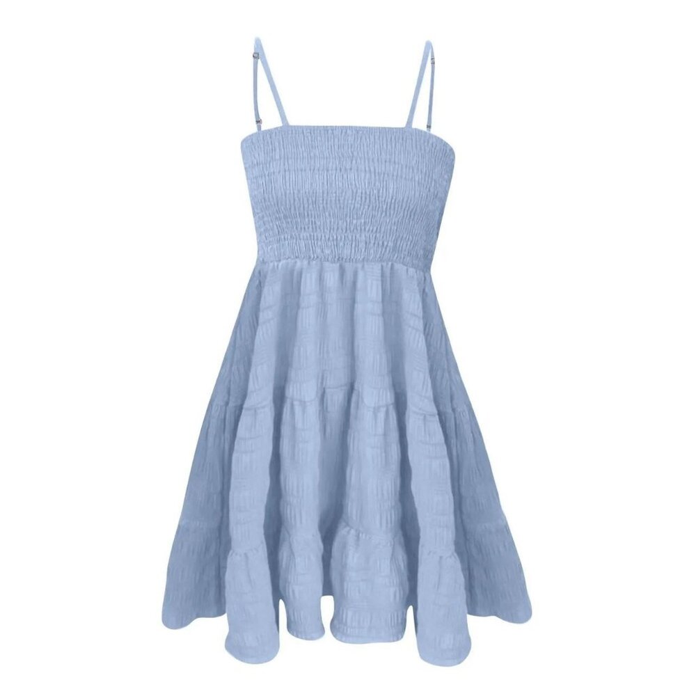 Womens Blue Stretch